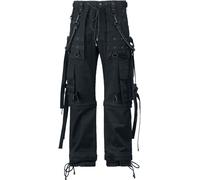 Pantalon Cargo Gothic de Gothicana by EMP - Abaddon - W30L34 à W42L34 - pour Homme - noir W34L34