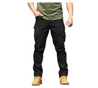 Pantalon Cargo Homme avec Poches Pantalon de Travail Grande Taille Salopette Homme Pantalon Extérieur Élastique Souple Ample Printemps Automne Confection Respirante
