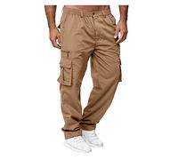Pantalon Cargo Homme Baggy été Leger De Travail Multipoche Parachute Coupe Droite Randonnée Sport Jogging Outdoor Casual Chic Confort Respirant