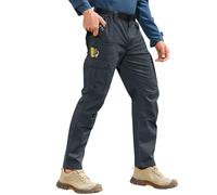 Pantalon Cargo Homme Baggy Militaire L'automne Pantalons Jogging Classique Pants Taille Elastique Moto Vetement Homme l'hiver VTT 2#Gris foncé XL