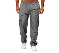 Pantalon Cargo Homme Coupe Droit, Pantalon Classique Homme Grande Taille,Pantalon Homme Taille Elastique Baggy Couleurs Variées Pants Régulière Classics Casual Cargos Ample Base Décontractée Pants