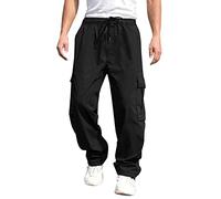Pantalon Cargo Homme Coupe Droit, Pantalon Classique Homme Grande Taille,Pantalon Homme Taille Elastique Baggy Couleurs Variées Pants Régulière Classics Casual Cargos Ample Base Décontractée Pants