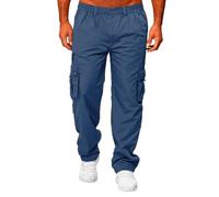 Pantalon Cargo Homme Coupe Droit, Pantalon Classique Homme Grande Taille,Pantalon Homme Taille Elastique Baggy Couleurs Variées Pants Régulière Classics Casual Cargos Ample Base Décontractée Pants