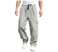 Pantalon Cargo Homme Coupe Droit, Pantalon Classique Homme Grande Taille,Pantalon Homme Taille Elastique Baggy Couleurs Variées Pants Régulière Classics Casual Cargos Ample Base Décontractée Pants