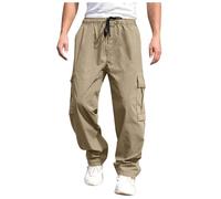 Pantalon Cargo Homme Coupe Droit, Pantalon Classique Homme Grande Taille,Pantalon Homme Taille Elastique Baggy Couleurs Variées Pants Régulière Classics Casual Cargos Ample Base Décontractée Pants