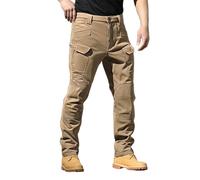 Pantalon Cargo Homme De Travail avec Plusieurs Multipoches Zippé Mince Pantalon Combat Pantalon Imperméable Pantalon Militaire Résistant Tactique (Pas de Ceinture) Pour la randonnée voyages quotidien