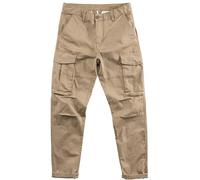 Pantalon Cargo Homme de Travail Ceinture élastique Plusieurs Poches - Pantalon Cargo Décontracté Homme Sport Confection Tissé Poches Pratiques Confortable Respirant Moderne Urbain Polyvalent