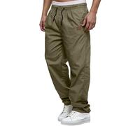 Pantalon Cargo Homme de Travail Ceinture élastique Plusieurs Poches, Pantalon Cargo Homme Modèle Détendu Coupe Droite avec Cordon Confort Printemps Été Automne Jogger Pants Casual