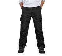 Pantalon Cargo Homme de Travail Ceinture élastique Plusieurs Poches - Pantalon Haren Homme Sport Décontracté à Fleurs de Cajou Style Baggy High Street pour Saisons Printemps Automne