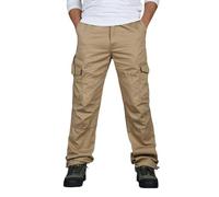 Pantalon Cargo Homme de Travail Ceinture élastique Plusieurs Poches - Pantalon Haren Homme Sport Décontracté à Fleurs de Cajou Style Baggy High Street pour Saisons Printemps Automne