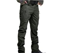 Pantalon Cargo Homme en Coton Multi Poches Taille élastique Pantalon de Travail Homme de Mode pour Sports de Plein Air, Alpinisme Pantalons Cargo Militaire pour Hommes