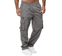 Pantalon Cargo Homme Hiver Chaud Pantalon Homme Large avec des Poches Et Taille Élastique Pantalon Homme Chino Pantalon Homme Grande Taille Elastique pour Casual Activités en Plein Air