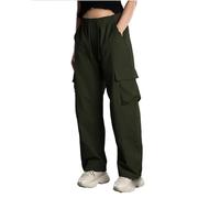 Pantalon Cargo Homme Hiver Droit Multi-Poches Pantalon Doublure Polaire Streetwear Mode Pants Homme Vêtements Hiver Coton Chaud Respirant pour Moto Pêche Et Quotidien Utilitaire Et Isolant