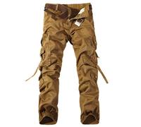 Pantalon cargo homme Leocloho - Vint Marron - Tissu à séchage rapide - Poches cargo 26
