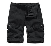 Pantalon Cargo Homme Marron - Short De Poche D'Outillage ExtéRieur De Couleur Boucle Short De Mode à Fermeture éClair Multiple Solide DéContracté Hommes Pantalon Cargo Pour Hommes Pochette Corail