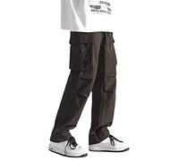 Pantalon Cargo Homme, Mens Fashion Letters Print Sports Cheville Longueur Pantalons Pantalons Longs RéChaufféS en Peluche