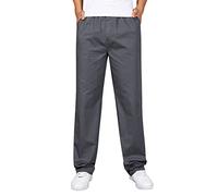 Pantalon Cargo Homme, Mode pour Hommes LâChe Coton Grande Taille Poche à Lacets Taille éLastique Pantalon Pantalon dans L'Ensemble