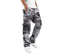 Pantalon Cargo Homme Multi Poches Version Épaissie Multicolore De Travail, Taille Elastique Casual Baggy Hommes, Automne Hiver De Transition Sportswear, Pants de Survêtement Décontractés Activewear