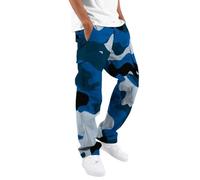 Pantalon Cargo Homme Multi Poches Version Épaissie Multicolore De Travail, Taille Elastique Casual Baggy Hommes, Automne Hiver De Transition Sportswear, Pants de Survêtement Décontractés Activewear