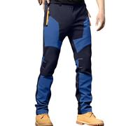 Pantalon Cargo Homme Pantalon Randonnée Homme Haute Visibilité Stretch Chaud Habillé Apex Hiver Slim Randonnée Chantier Uniformes Elastique Tactique Softshell Chasse Pluie Vetement 1#bleu foncé XXL