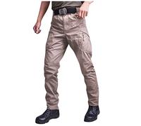 Pantalon Cargo Homme Taille Elastique Cuisine L'été Pantalons Décontracté Pants Longueur Militaire Vetement Homme l'hiver VTT 2#Kaki L