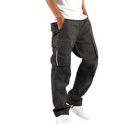 Pantalon Cargo Homme Taille ÉLastique, Pantalon Randonnée Homme Grande Taille Long Slim Couleur Unie Classiques Casual Tendance Comfortable Léger De Tous Les Jours Simple Passe-Partout Pants