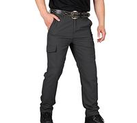 Pantalon Cargo Homme Taille Moyenne, Pantalon De Randonnée Homme Séchage Rapide Eté Multi-Poches Grande Taille L'alpinisme Et L'extérieur Long Pants Imperméable Confortable Et Résistante Salopette