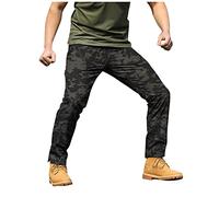 Pantalon Cargo Homme Travail Vetement de Jogging Coton Impermeable Elastique Men Jogging Ample Homme Cargo Baggy Slim Randonnée Toile Travail Mode Leger Surpantalon Moto S