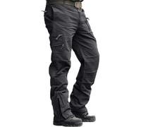 Pantalon Cargo Homme Vintage, Pantalon Tactique Homme Droit Chic Décontracté Couleur Unie De Tous Les Jours Polyvalent Streetwear Confortable Coupe Ample Classiques Multi-Poches Randonnée Pants
