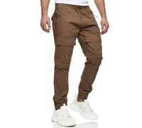 Indicode Hommes Dennis Cargo Pants | Pantalon Cargo en 98% Coton avec 6 Poches Cub L