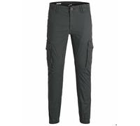 Pantalon Cargo - JACK & JONES - Asphalte - Gris - Taille standard - 98% coton biologique 28/30