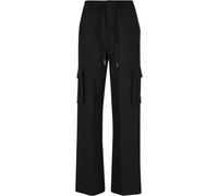 Urban Classics Pantalon Vicose Straight Leg Cargo Femme Noir XS