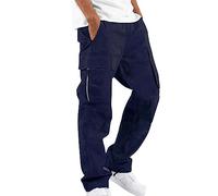 Pantalon Cargo Japonais Homme-Pantalon Homme Sport-Vêtements Droit Confortable Léger Outdoor Pants Décontractées Doux Poches Pantalons Séchage Rapide Coton Taille Élastiquée
