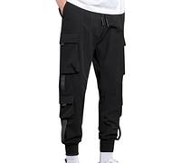 Pantalon Cargo Japonais Homme-Vêtements De Travail Hommes-Pants Confortable Décontractées Taille Élastiquée Outdoor Pantalons Extensible Coton Couleur Unie Pantalons Droit Séchage Rapide Doux