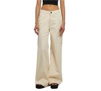 Urban Classics Twill High Waist Cargo Pants Beige 28 Femme