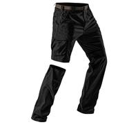 Pantalon cargo léger pour homme avec jambes amovibles et poches multiples, uni, coupe résistante pour l'extérieur, la randonnée, le camping et les poches tactiques, Noir , M