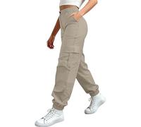 Pantalon cargo long pour femme, anti-moustiques, taille élastique, pantalon de sport, décontracté, confortable, taille haute, respirant, pantalon d'extérieur avec poche cargo, pantalon d'équitation