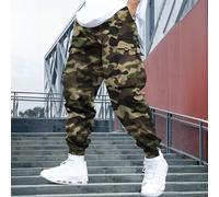 Pantalon cargo multi-poches pour hommes, imprimé camouflage, ample, décontracté, pour la randonnée, le sport et l'entraînement, longueur cheville, printemps/automne L,M,S,XL,XS,XXLgraphiqueTissu tissé