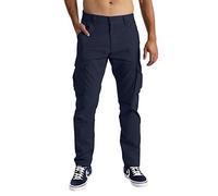 Pantalon Cargo pour Homme, 6 Poches, 100% Coton, Coupe Ample, Pantalon de Travail