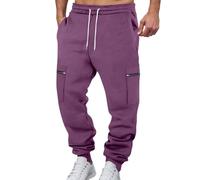 Pantalon cargo pour homme avec doublure en polaire, cordon de serrage