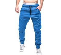 Pantalon cargo pour homme - Couleur unie - Pantalon de cyclisme stretch - Pantalon de jogging pour homme - Pantalon de survêtement élastique - Pantalon de fitness droit - Pantalon de fitness rétro -