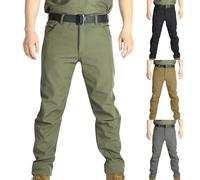 Pantalon cargo pour homme - Imperméable et fonctionnel - Pantalon tactique - Pantalon de travail élastique - Pantalon d'extérieur léger - Pantalon de chasse - Avec poches pour les activités de plein