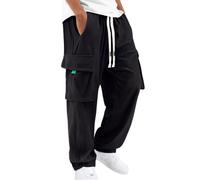Pantalon cargo pour homme - Loisirs - Jogging - Trekking - Imperméable - Multi poches - Élastique - Aventure - Randonnée - Coton - Pantalon de sport - Jogging - Pantalon de travail - Ranger - Chasse
