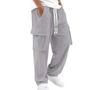 Pantalon cargo pour homme - Loisirs - Jogging - Trekking - Imperméable - Multi poches - Élastique - Aventure - Randonnée - Coton - Pantalon de sport - Jogging - Pantalon de travail - Ranger - Chasse