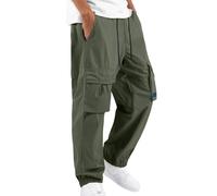 Pantalon cargo pour homme - Loisirs - Jogging - Trekking - Imperméable - Multi poches - Élastique - Aventure - Randonnée - Coton - Pantalon de sport - Jogging - Pantalon de travail - Ranger - Chasse
