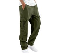 Pantalon cargo pour homme - Loisirs - Jogging - Trekking - Imperméable - Multi poches - Élastique - Aventure - Randonnée - Coton - Pantalon de sport - Jogging - Pantalon de travail - Ranger - Chasse