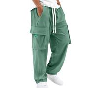 Pantalon cargo pour homme - Loisirs - Jogging - Trekking - Imperméable - Multi poches - Élastique - Aventure - Randonnée - Coton - Pantalon de sport - Jogging - Pantalon de travail - Ranger - Chasse