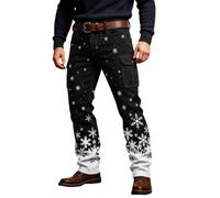 Pantalon cargo pour homme - Pantalon chino de Noël - Plusieurs poches | Pantalon cargo de Noël, chino, nombreuses poches, robuste, confortable, pour le travail, la vie quotidienne