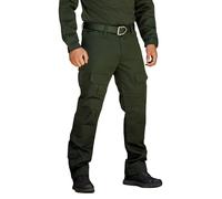 Pantalon cargo pour homme - Pantalon de jogging léger et respirant, pantalon de combat ample avec genouillères et plusieurs poches, durable et confortable, pantalon d'extérieur et de randonnée, Vert,