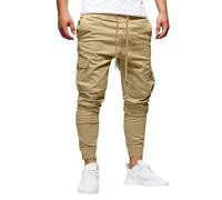Pantalon cargo pour homme - Pantalon de jogging - Pantalon de travail en coton stretch - Pantalon d'extérieur long d'été - Pantalon de trekking stretch - Pantalon de sport d'été - Pantalon de yoga